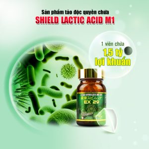 1 viên biken Spirulina EX 29 chứa 1.5 tỷ lợi khuẩn Shield M1