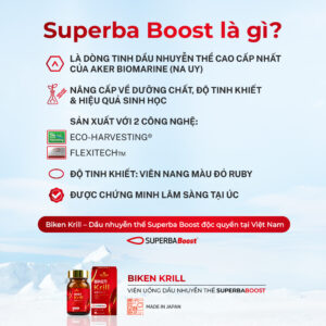 Superba Boost là thế hệ dầu nhuyễn thể cao cấp nhất hiện nay,